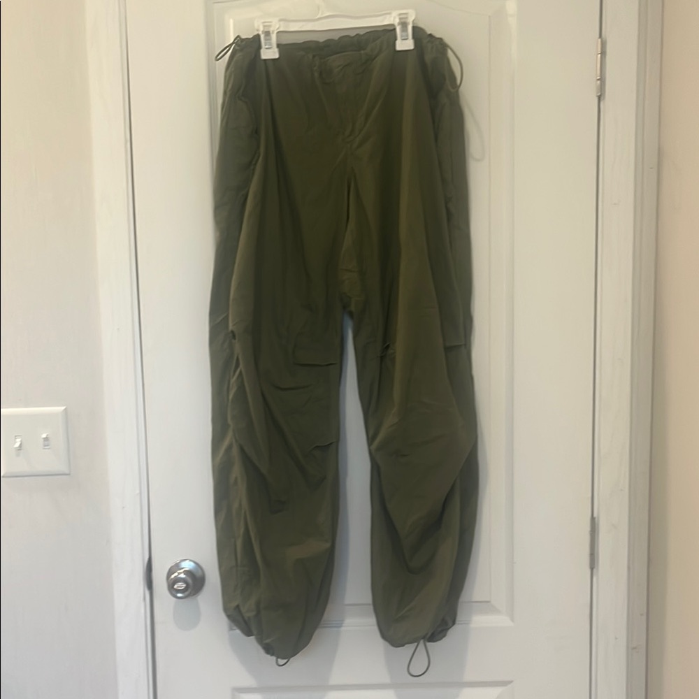 Urban Outfitters Green Flare Pants with Boot Cut Design
